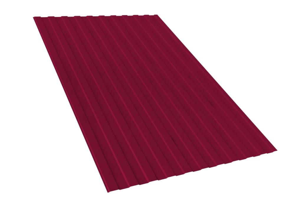 Профнастил красный С-8  (1,185х2м*0,35мм.)