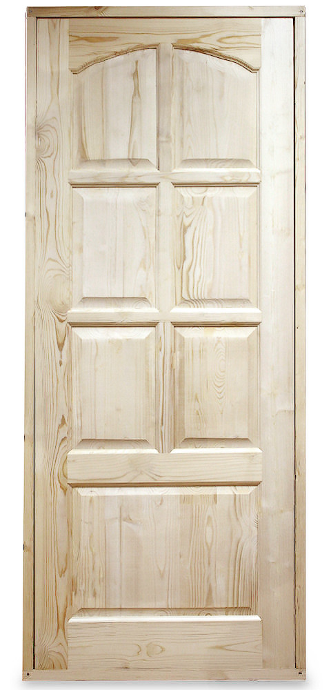 Дверь деревянная филенчатая ЭКОНОМ. 70 см.