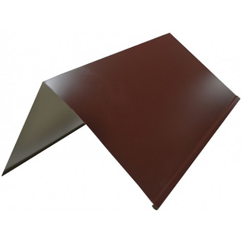 Конек "Коричневый шоколад" (RAL8017) 200х200х2м (цена указана за шт.)