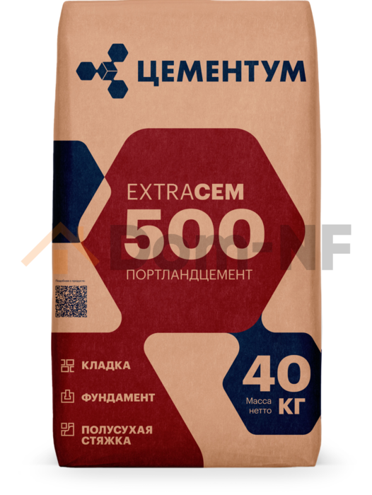 Цемент EXTRACEM 500 ЦЕМЕНТУМ, 40кг.