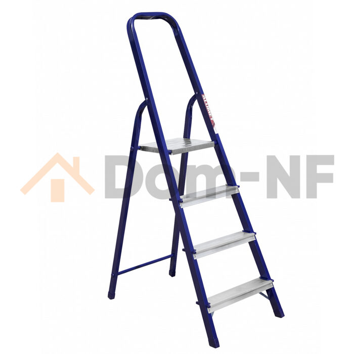 Стремянка Alumet М8404, стальная, 4 ступени, 1,54 м