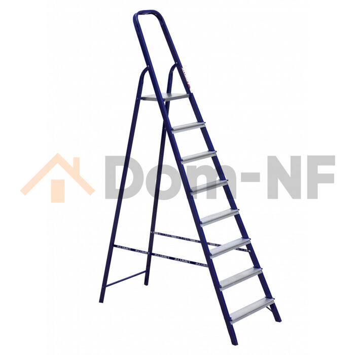 Стремянка Alumet М8408, стальная, 8 ступеней, 2,46 м